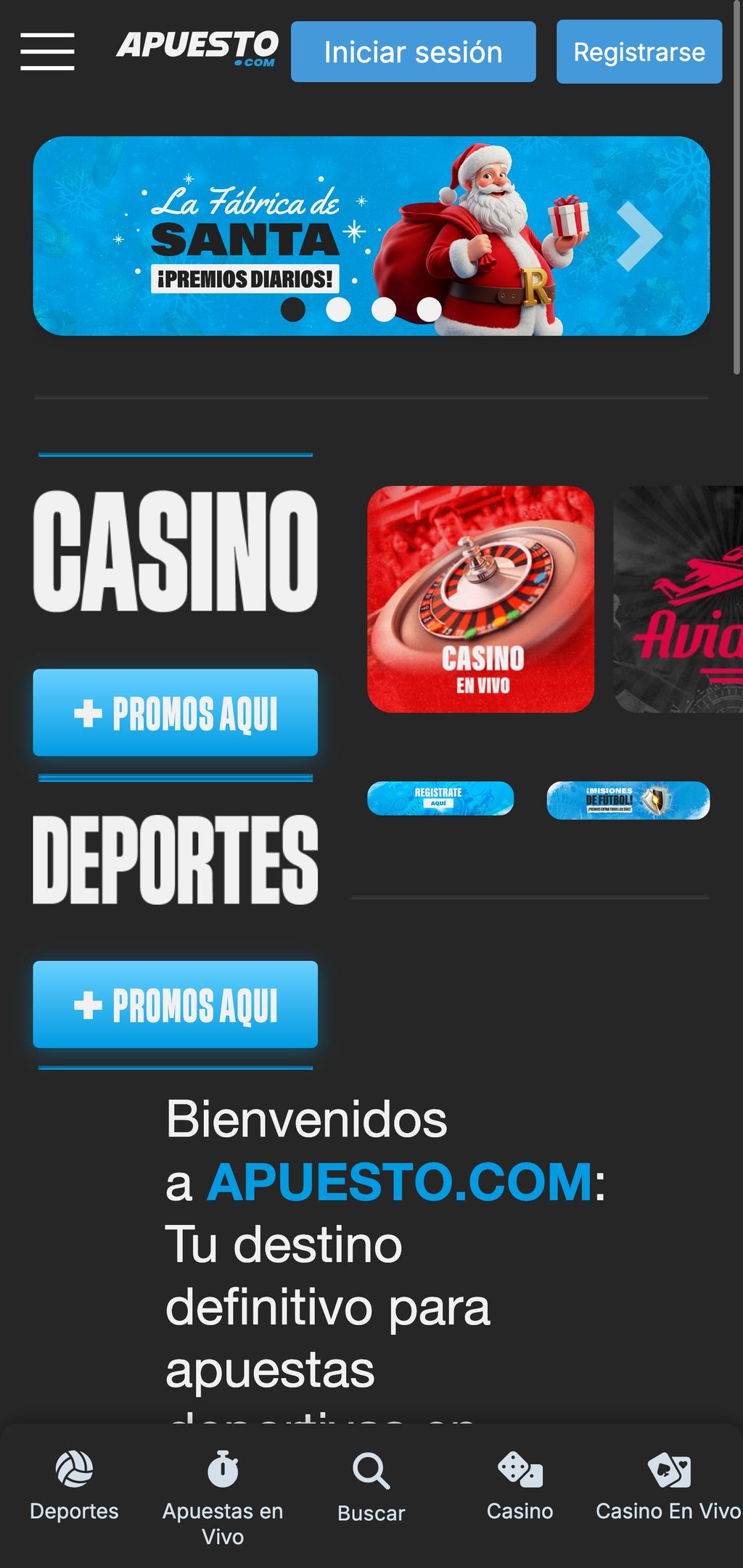 Sitio web oficial de Apuesto Perú